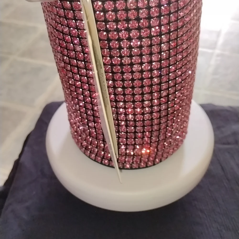 Elegant Pink Rhinestone Mini Bag - Picture 10 of 11